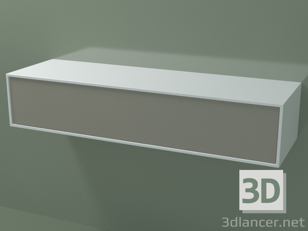 3D Modell Box (8AUEAA01, Gletscherweiß C01, HPL P04, L 120, P 36, H 24 cm) - Vorschau