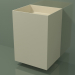 3D modeli Duvara monte lavabo (03UN36302, Bone C39, L 60, P 50, H 85 cm) - önizleme