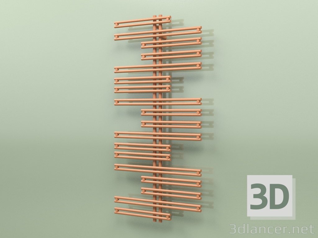 3D modeli Isıtmalı havlu askısı - Kea (1500 x 750, RAL - 8023) - önizleme