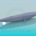 3d модель Синий кит – превью