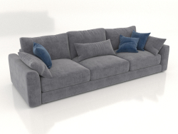Straight 3-seater sofa SHERLOCK (upholstery option 6)