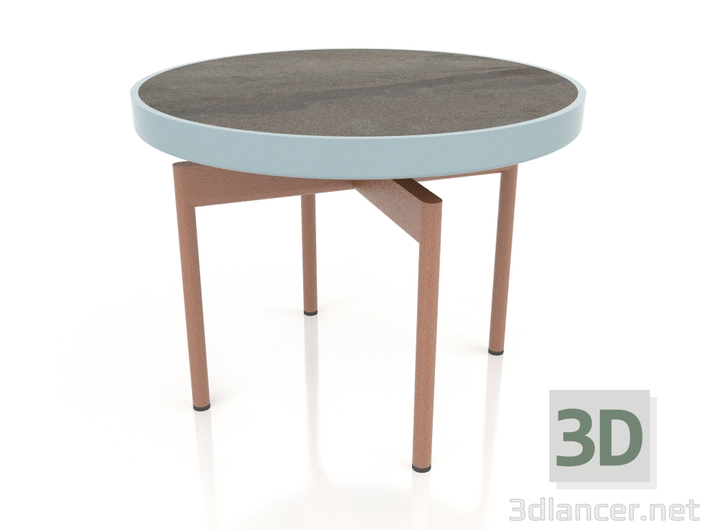 modello 3D Tavolino rotondo Ø60 (Grigio blu, DEKTON Radium) - anteprima