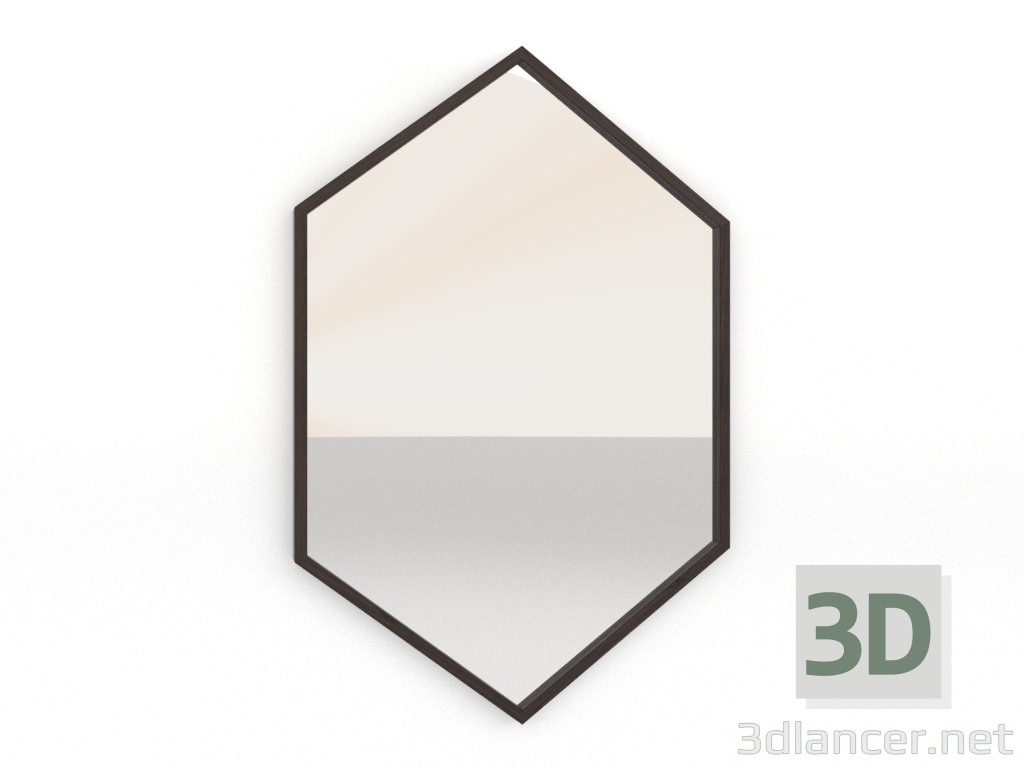 modello 3D Specchio (frassino noce) - anteprima modello 3D Specchio (frassino noce) - anteprima