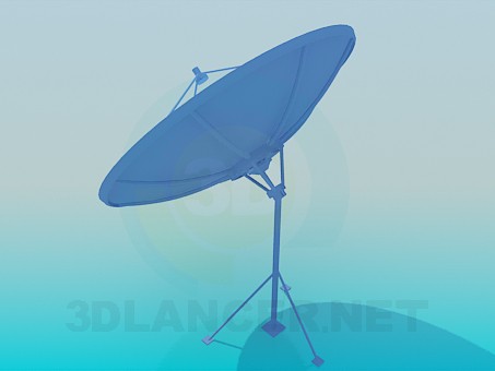 modelo 3D Antena satelital - escuchar modelo 3D Antena satelital - escuchar