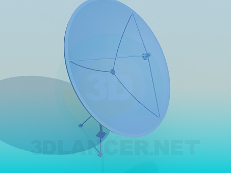 modelo 3D Antena satelital - escuchar modelo 3D Antena satelital - escuchar