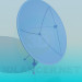 modèle 3D Antenne satellite - preview
