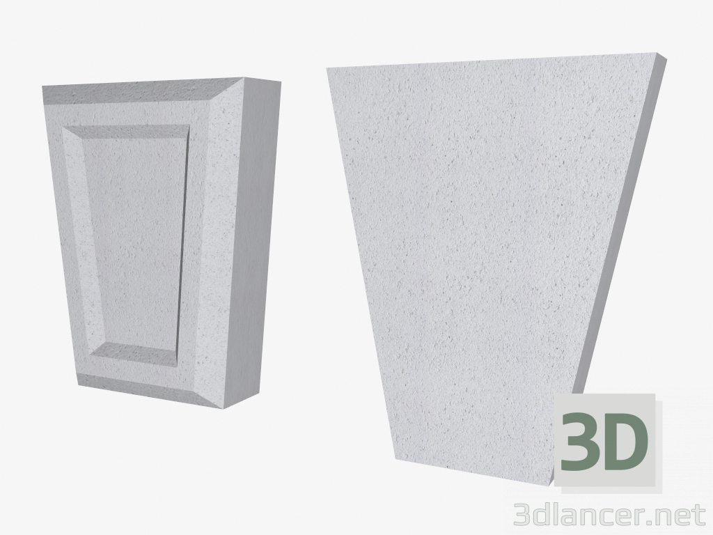 modello 3D Castle stones (FZ30F, FZ30U) - anteprima