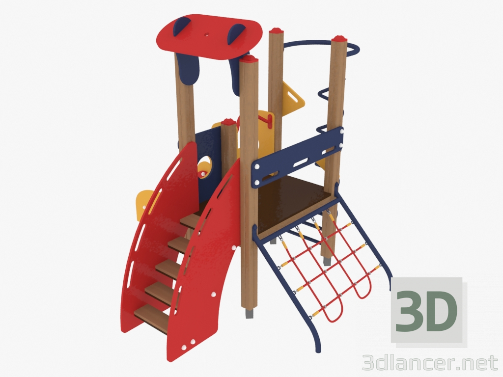 3d model Children's play complex (4102) - preview
