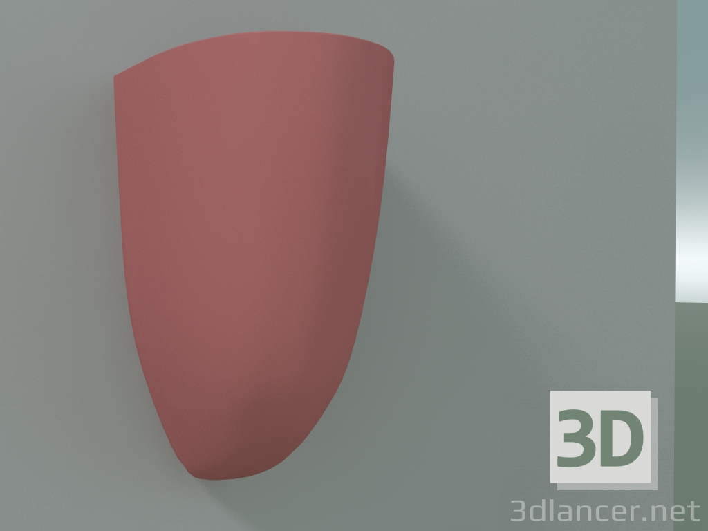 modello 3D Vaso da parete Kikibio (RAL 3014) - anteprima