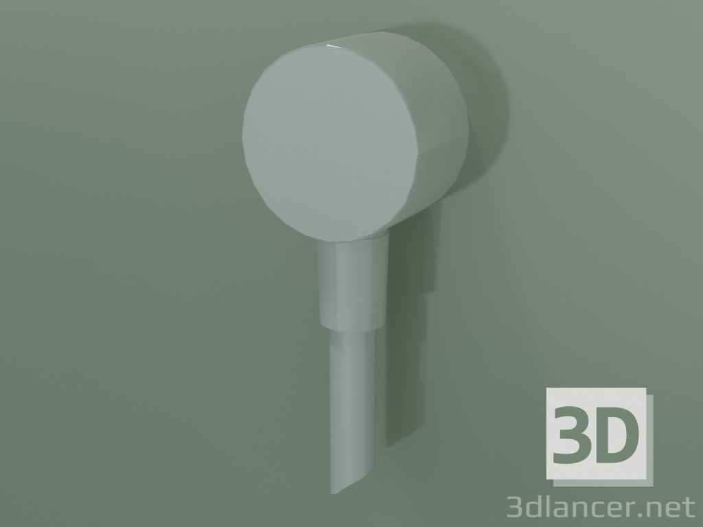 3D Modell Runde Wandsteckdose (Edelstahloptik, 27451800) - Vorschau