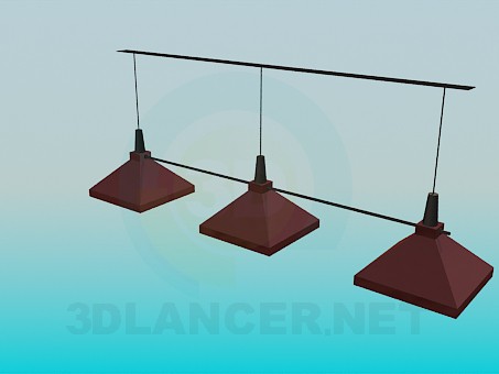 3d model Light for bar - preview 3d model Light for bar - preview