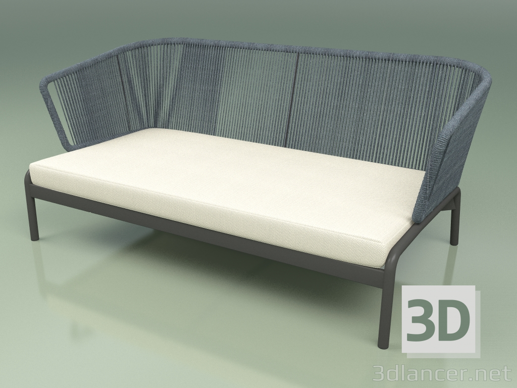 3D Modell Sofa 002 (Kordel 7mm Blaugrün) - Vorschau