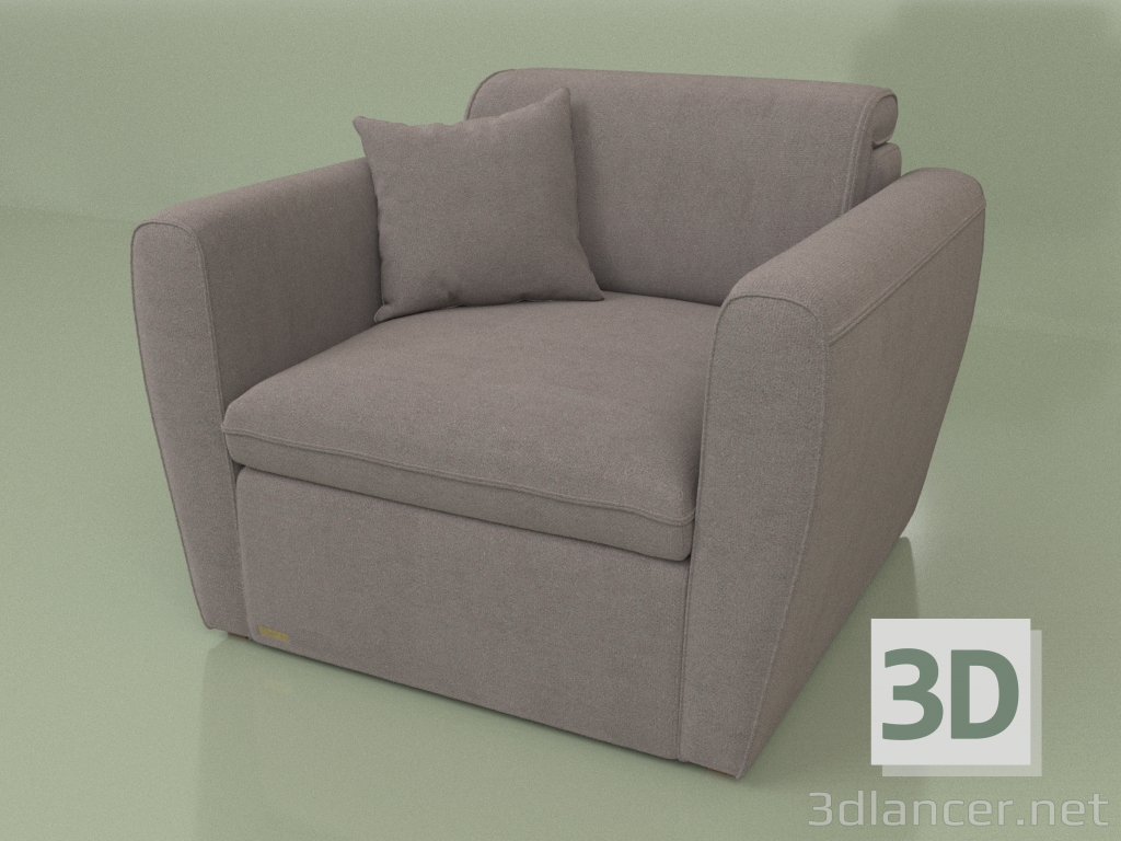 3d model Delhi armchair - preview