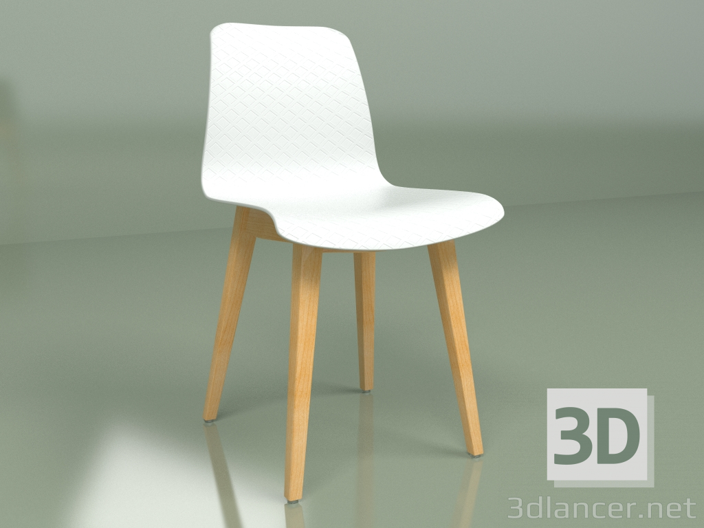 modèle 3D Chaise Thelma (blanche) - preview