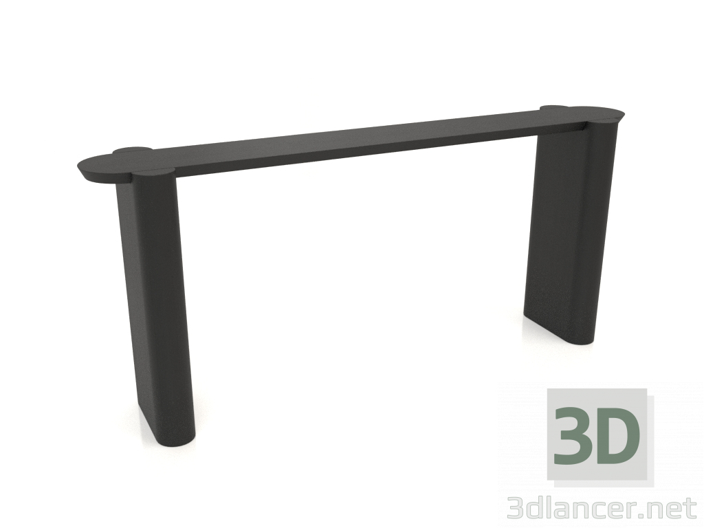 3D Modell Konsole KT 07 (1600x300x700, Holz schwarz) - Vorschau