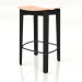 3d model Semi-bar stool Nora (dark) - preview