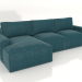 3D modeli LEONARDO puflu yataklı kanepe - önizleme