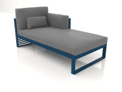 Modular sofa, section 2 right, high back (Grey blue)