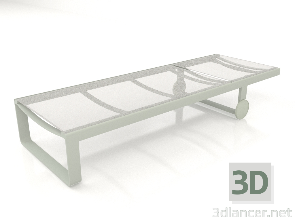3d model High chaise longue (Cement gray) - preview