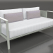 3d model 2-seater sofa (Cement gray) - preview