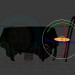 3D modeli Resepsiyon sandalye (Blender) ile - önizleme
