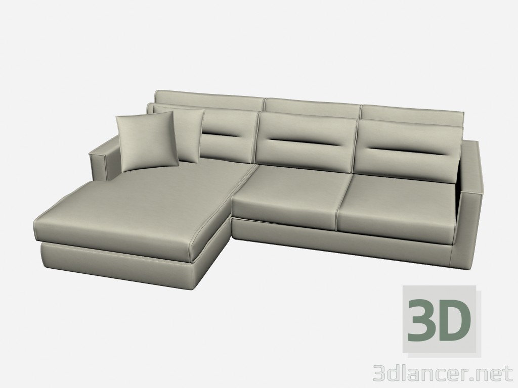 3D Modell Sofa 2-Rlanet - Vorschau