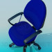 3D Modell Stuhl auf Rädern - Vorschau