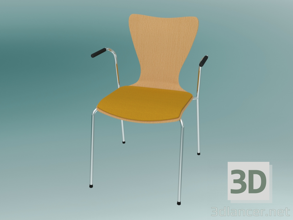 Modelo 3d Cadeira de conferência (K21H 2Р) - preview