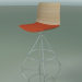 3d model Bar stool 0306 (with seat cushion, bleached oak) - preview