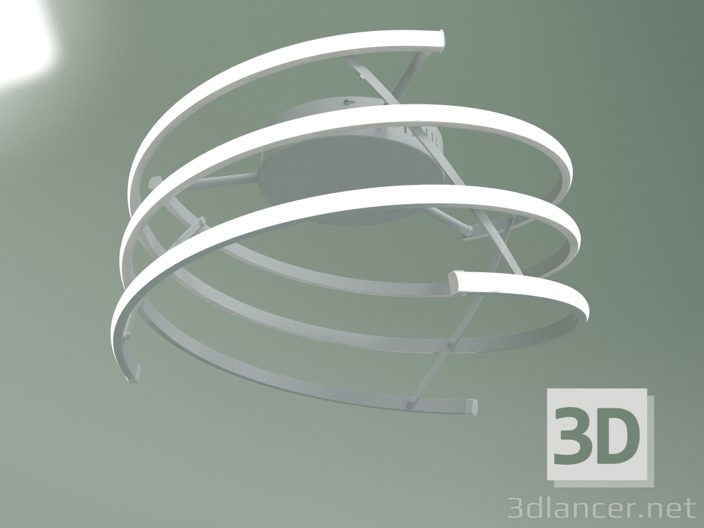 3d model Ceiling LED lamp Breeze 90229-3 (white) - preview