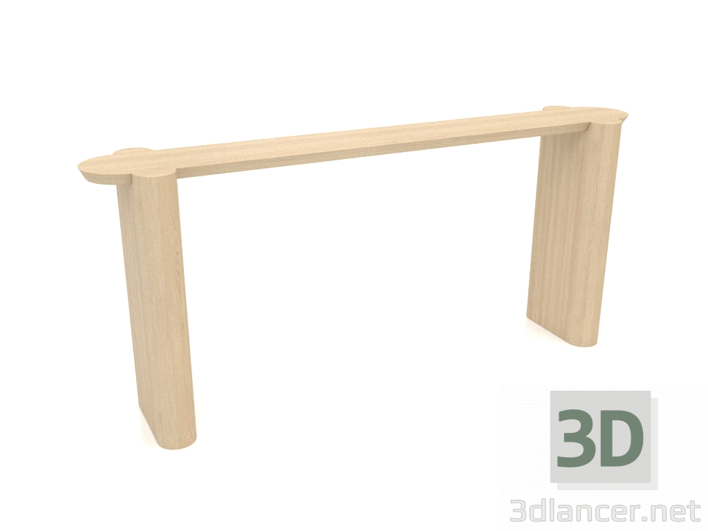 3D Modell Konsole KT 07 (1600x300x700, Holz weiß) - Vorschau
