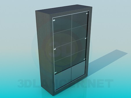 3d модель Шафа з полицями – превью 3d модель Шафа з полицями – превью