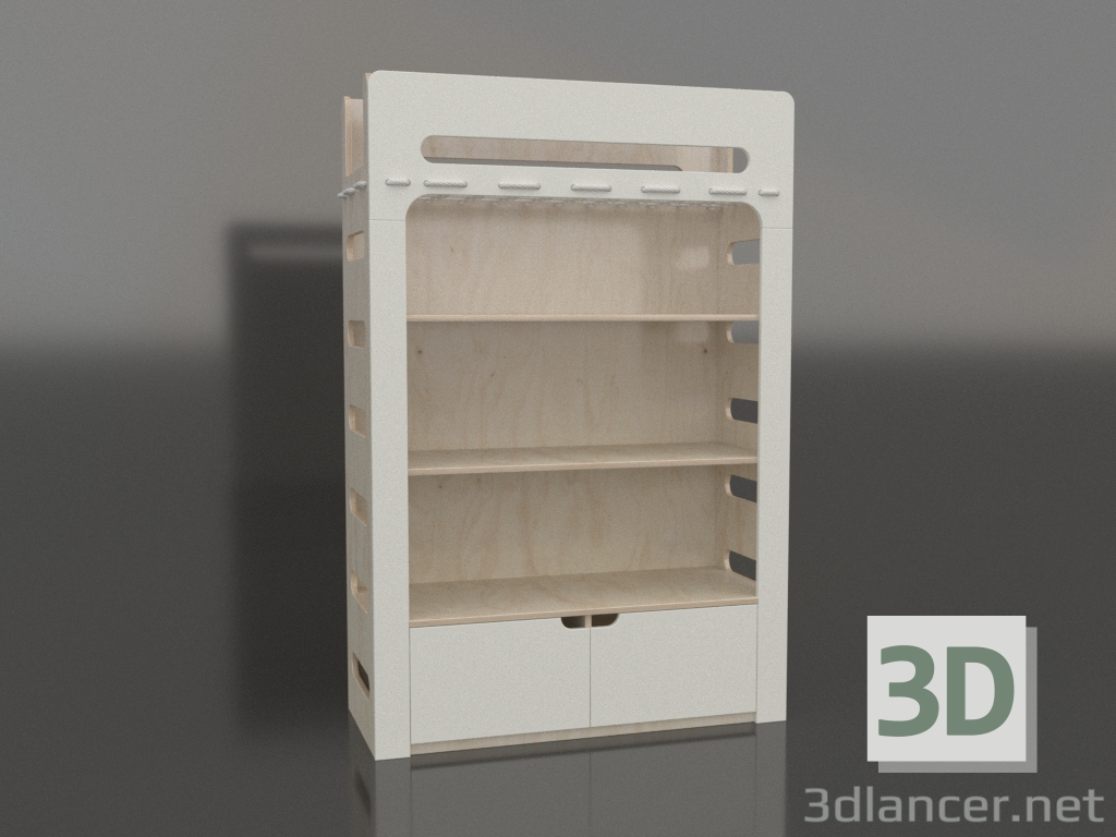 modello 3D Libreria MOVE D (KWMDAA) - anteprima