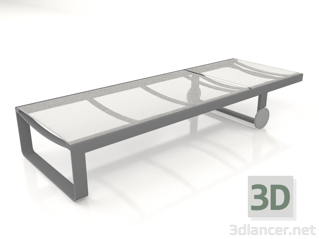 modèle 3D Chaise longue haute (Anthracite) - preview