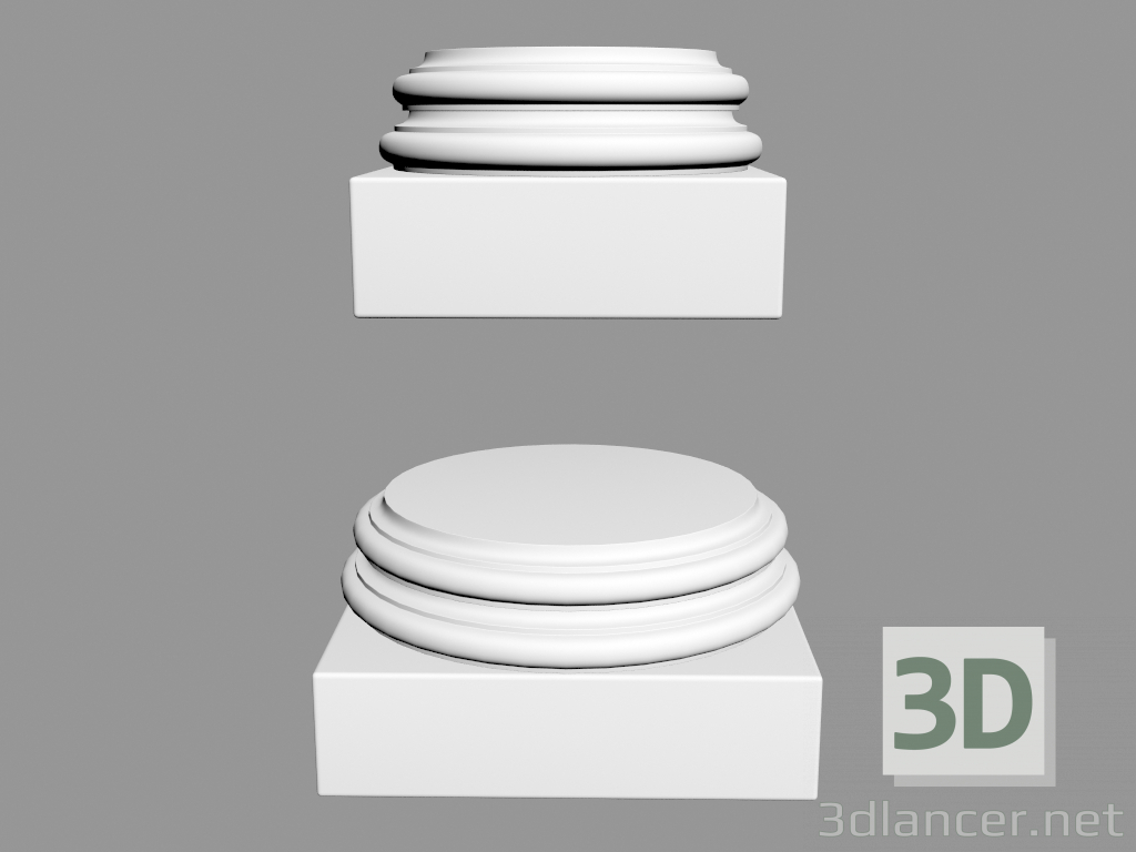 modello 3D Piedistalli (КПн4, 5) - anteprima