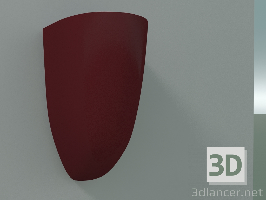 3D modeli Duvar potu Kikibio (RAL 3005) - önizleme