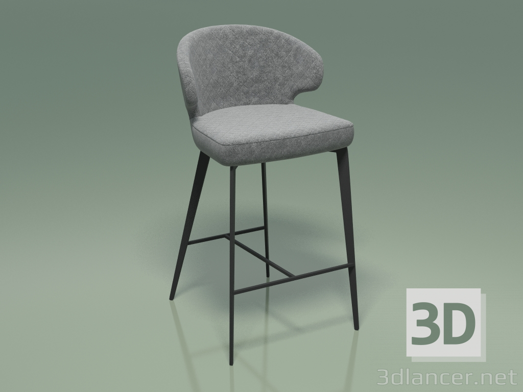 3d model Bar stool Keen (111878, oil gray) - preview