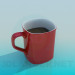 3D Modell Tasse Kaffee - Vorschau