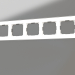 3d model Frame for 5 posts Favorit (white, glass) - preview