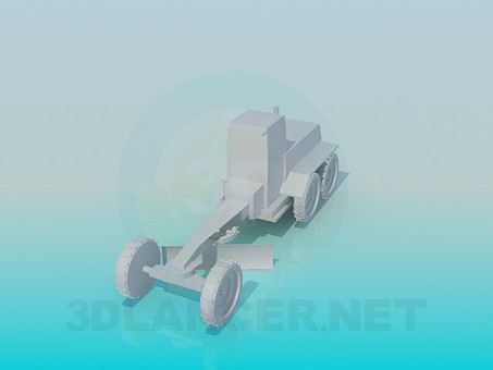 3d модель Трактор – превью 3d модель Трактор – превью