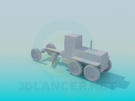 3d модель Трактор – превью 3d модель Трактор – превью