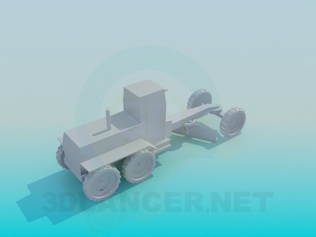 3d модель Трактор – превью 3d модель Трактор – превью