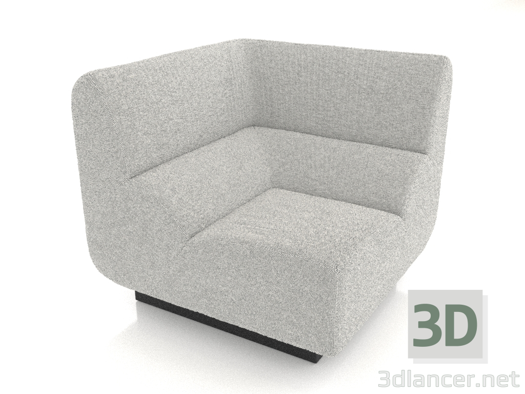 3d model Sofa module (inner corner, 12 cm) - preview