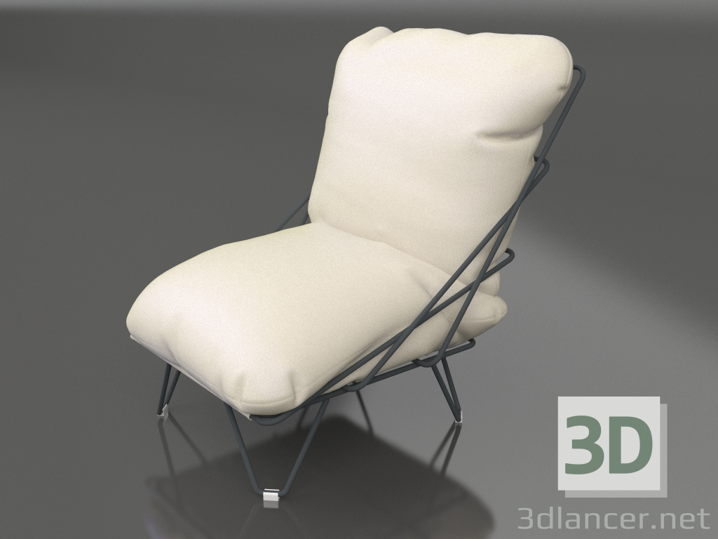 3D Modell Sessel (Anthrazit) - Vorschau