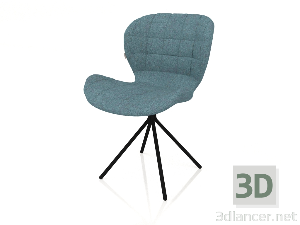 3D modeli Sandalye OMG (Mavi) - önizleme