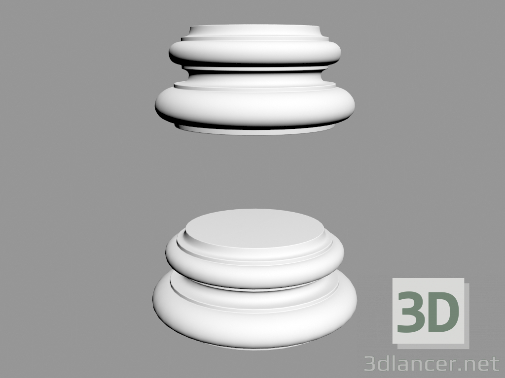 modèle 3D Piédestaux (КПн 7, 8) - preview