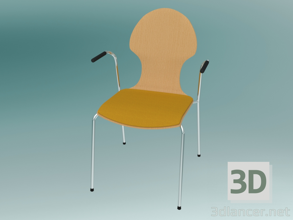 Modelo 3d Cadeira de conferência (K22H 2Р) - preview