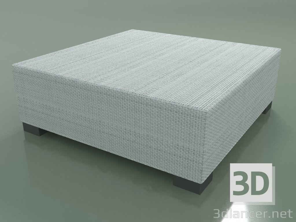 modèle 3D Table basse en polyéthylène tissé blanc-gris InOut (514) - preview