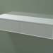 3d model Double drawer (8AUEAA02, Glacier White C01, HPL P02, L 120, P 36, H 24 cm) - preview