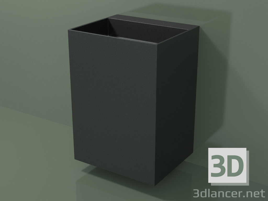 3d model Wall-mounted washbasin (03UN36303, Deep Nocturne C38, L 60, P 50, H 85 cm) - preview